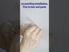 El cuarto de baño auto-adhesivo del soporte de la pared fija el soporte claro del tenedor del rollo del papel higiénico