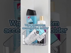 Sin daños limpio organizador de cocina contenedor montaje de pared para baño