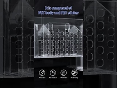 Cesta plástica del escritorio de oficina de Holder For Kitchen del carrito del cuarto de baño del soporte libre de daños de la pared