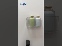 4-5 kg de patente de adhesivo de la copa de la ducha Caddy 180 mm claro baño de la pared montado estante