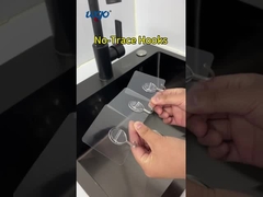 Ninguna idea diaria del almacenamiento de los objetos del estante auto-adhesivo necesario del gancho del agujero de perforación para la puerta