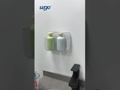 Patenteado pegatina montada fuertemente transparente accesorios de baño Caddies de ducha tazas de cepillo de dientes