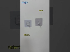 Autoadhesivo ganchos transparentes ropa de baño colgantes sin residuos ganchos decir adiós al problema de rastros sucios