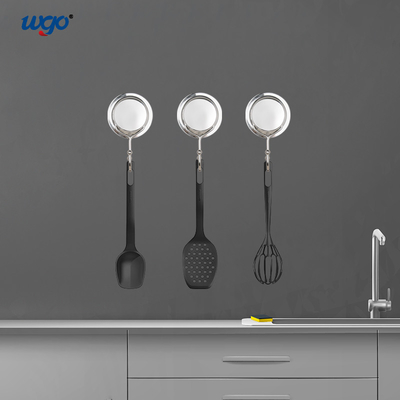 Gancho de ventosa de acero inoxidable de WGO, ganchos de la pared del cuarto de baño de la ducha