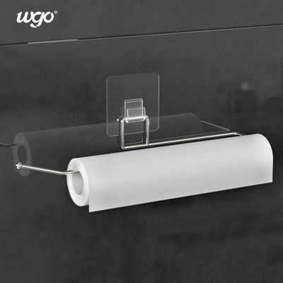 Soporte de papel auto-adhesivo del papel higiénico del tenedor del rollo de colgante del soporte plástico de la pared
