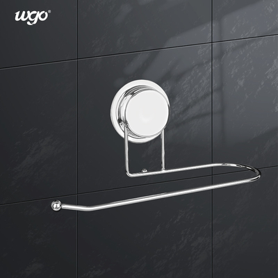 Tenedor montado succión 201 de acero inoxidables autos-adhesivo de la toalla de papel del cuarto de baño