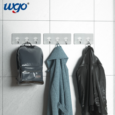 Suspensiones de gancho montadas en la pared autas-adhesivo instaladas libres de daños Mini Rack For Wall