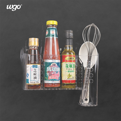 Cesta plástica del escritorio de oficina de Holder For Kitchen del carrito del cuarto de baño del soporte libre de daños de la pared