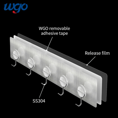 Ningunos agujeros de perforación/instalan al organizador necesario las herramientas Self Adhesive de los ganchos de la pared