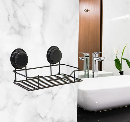 Montaje libre de daños ningún tenedor necesario de Chrome de los accesorios de Self Adhesive Bath del carrito de la ducha del agujero de perforación