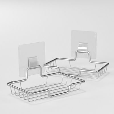 Los accesorios del baño fijaron el tenedor montado auto-adhesivo de la jabonera del tenedor de Fiiting del cuarto de baño para el cuarto de baño
