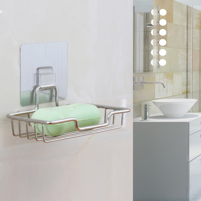 Los accesorios del baño fijaron el tenedor montado auto-adhesivo de la jabonera del tenedor de Fiiting del cuarto de baño para el cuarto de baño