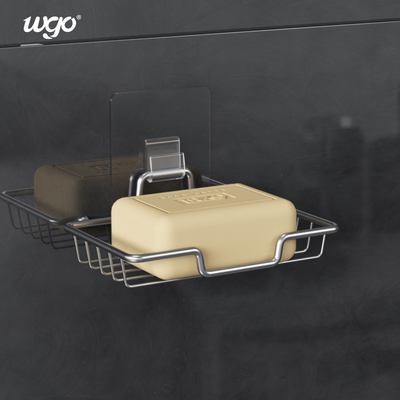 Los accesorios del baño fijaron el tenedor montado auto-adhesivo de la jabonera del tenedor de Fiiting del cuarto de baño para el cuarto de baño