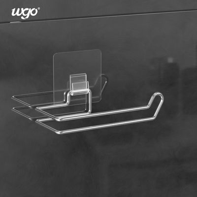 Accesorios de papel instalados autos-adhesivo del baño del tenedor del rollo para la pared