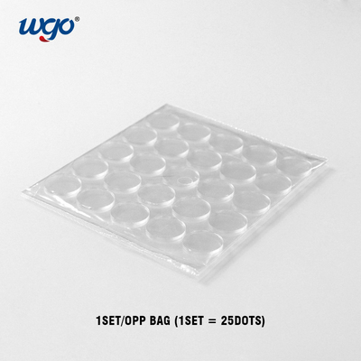 Palillo en la tarjeta de papel una y otra vez sin el residuo Dots Suction Pad pegajoso desprendible
