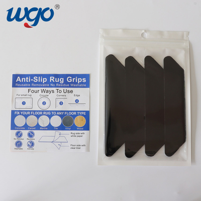 Agarrador anti montado auto-adhesivo reutilizable de la manta del resbalón de WGO desprendible ningún residuo