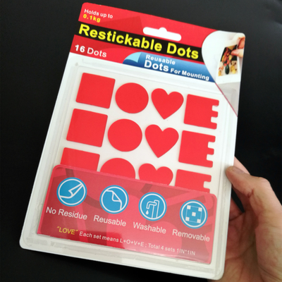 Repositionable 1000times sin residuo pero la cinta adhesiva reutilizable fuertemente de enlace del poder