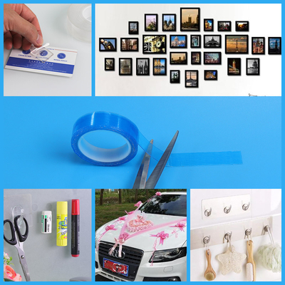 El doble reutilizable echó a un lado cinta adhesiva de Traceless para la cinta auta-adhesivo del montaje del diseño casero decorativo de los artículos DIY