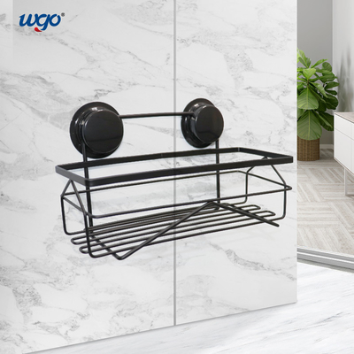 El negro oxidó los accesorios inoxidables del baño de acero que el tenedor para la ventosa de la ducha fijó