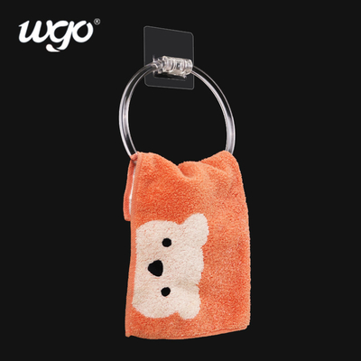 etiqueta engomada colgante desprendible del cloruro de polivinilo de Ring Holder de la toalla del cuarto de baño 4kg