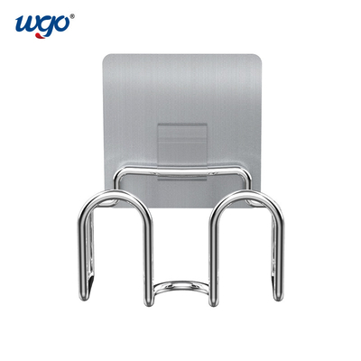 ODM auto-adhesivo 100m m de Holder Damage Free del carrito del cuarto de baño del cepillo de la esponja de par en par