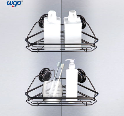 Acero inoxidable colgante lavable libre de la ducha del moho de la succión de la esquina del estante