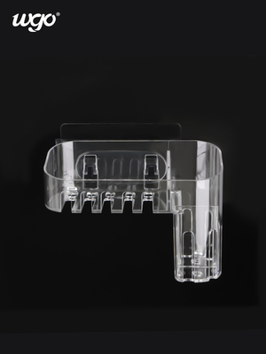 Organizador claro Basket Wall Mount del baño del almacenamiento de la cocina para la barra de la ducha