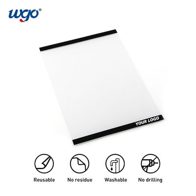 Palillo fuertemente en de metal de las superficies el tenedor de madera de la exhibición de la muestra una y otra vez auto-adhesivo