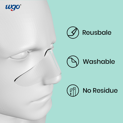 Ningunos cojines de nariz nanos claros reutilizables del gel del residuo para las máscaras del oxígeno CPAP