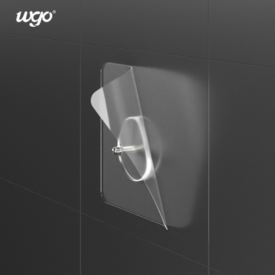 La pared adhesiva de Bathroom Suction Hooks del carrito de la ducha del claro de WGO atornilla las colocaciones