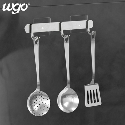 La pared adhesiva de Bathroom Suction Hooks del carrito de la ducha del claro de WGO atornilla las colocaciones