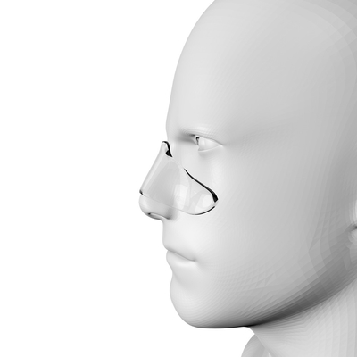 El gel nasal claro de Cpap de la nariz reutilizable de Repositionable rellena la máscara suavemente protectora