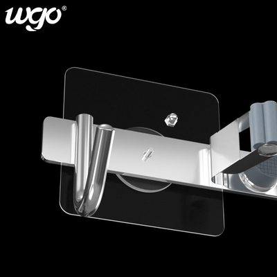 Palillo para emparedar los accesorios y los accesorios claros de plata de cuarto de baño de WGO ninguna perforación
