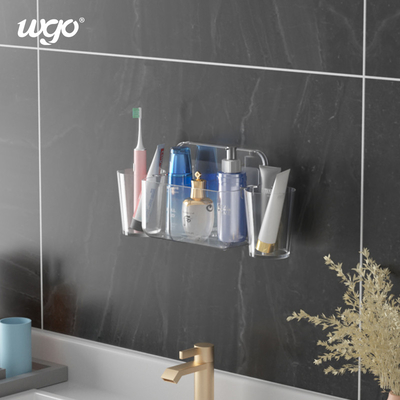 succión auta-adhesivo amplia de la pared del tenedor del cepillo de dientes del soporte de vaso WGO del cepillo de dientes de los 32cm