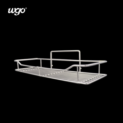 Cubierto de baño y ducha lavable Caddy de acero inoxidable WGO Adhesivo claro