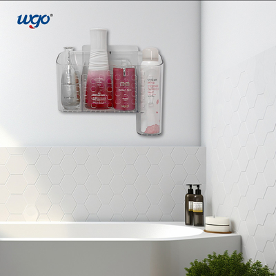 Sin daños limpio organizador de cocina contenedor montaje de pared para baño