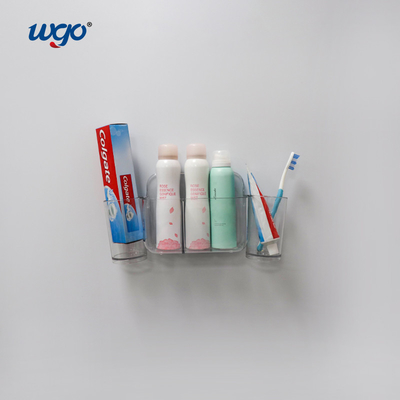 32cm de ancho autoadhesivo soporte de cepillo de dientes organizador soportes decoración del baño con dispensador de pasta de dientes
