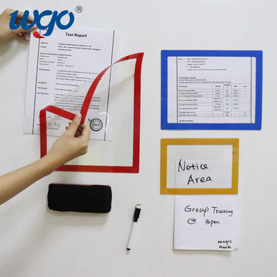 La foto trasera pegajosa de A4 8.5x11 8x10 enmarca el PVC con la cinta adhesiva reutilizable de WGO