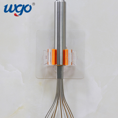 Tenedor de la manija de la escoba del soporte de la pared del ISO 9001 80m m con la cinta adhesiva reutilizable