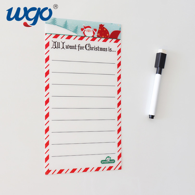 Calendario seco del borrado de la Navidad auta-adhesivo de la pared quitado sin residuo