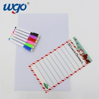 Tablero de escritura blanco de Whiteboard del borrado de Repositionable de la pared pegajosa seca pegajosa del tablero A3 11x17
