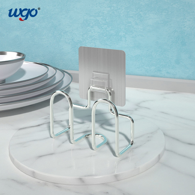 Carrito adhesivo Holder 4kg del cuarto de baño de la esponja del plato SS304 que no lleva a cabo ningún agujero de perforación