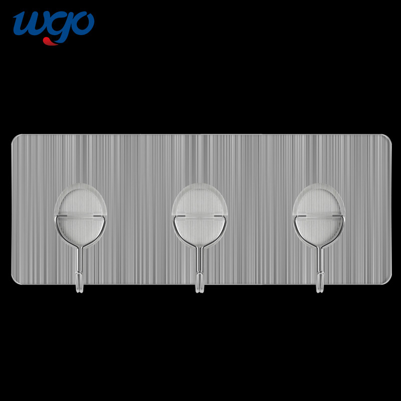 Suspensiones de gancho montadas en la pared autas-adhesivo instaladas libres de daños Mini Rack For Wall