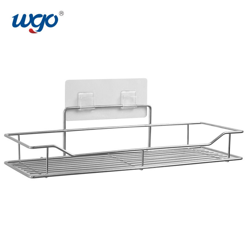 carrito lavable color plata Clear Accessories Set de la ducha del cuarto de baño de los 35.5cm WGO