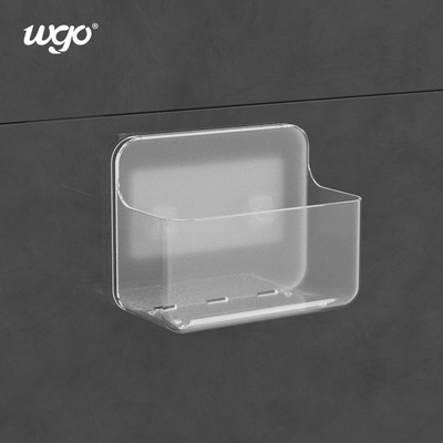 La etiqueta engomada patentada montó fuertemente el carrito auto-adhesivo Clear Fittings de la ducha