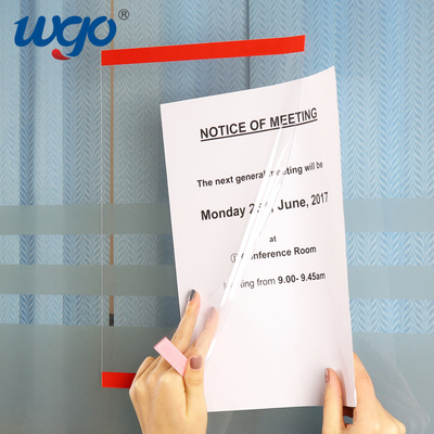 Soporte de acrílico de la pared del OEM del ODM de Repositionable del tenedor de la muestra del claro X11 del documento 8,5